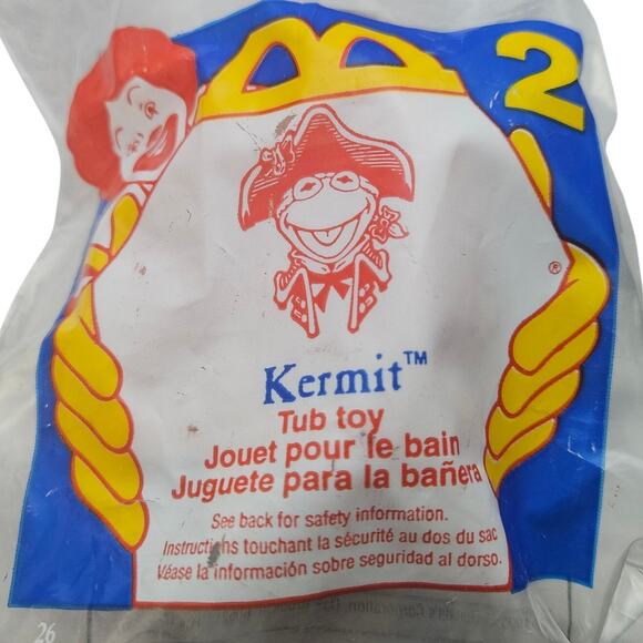 1995 McDonalds Kermit Tub Toy 2 New in Package - Picture 1 of 2